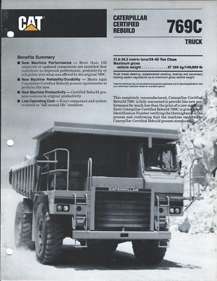 レア 西ドイツ製 Cat CATERPILLAR 769C Truck トラック 【公式通販】