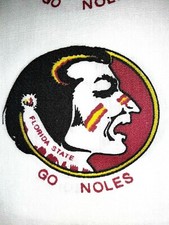 BANDANA, COLLEGE FLORIDA STATE SEMINOLES OOP COTTON FABRIC