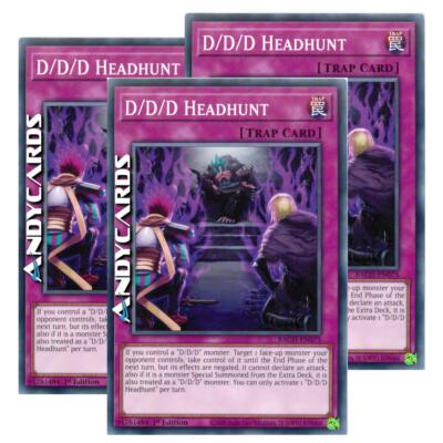 3x D/D/D HEADHUNT (D/D/D Talent Hunt)   Common   BACH EN075   1Ed   YUGIOH