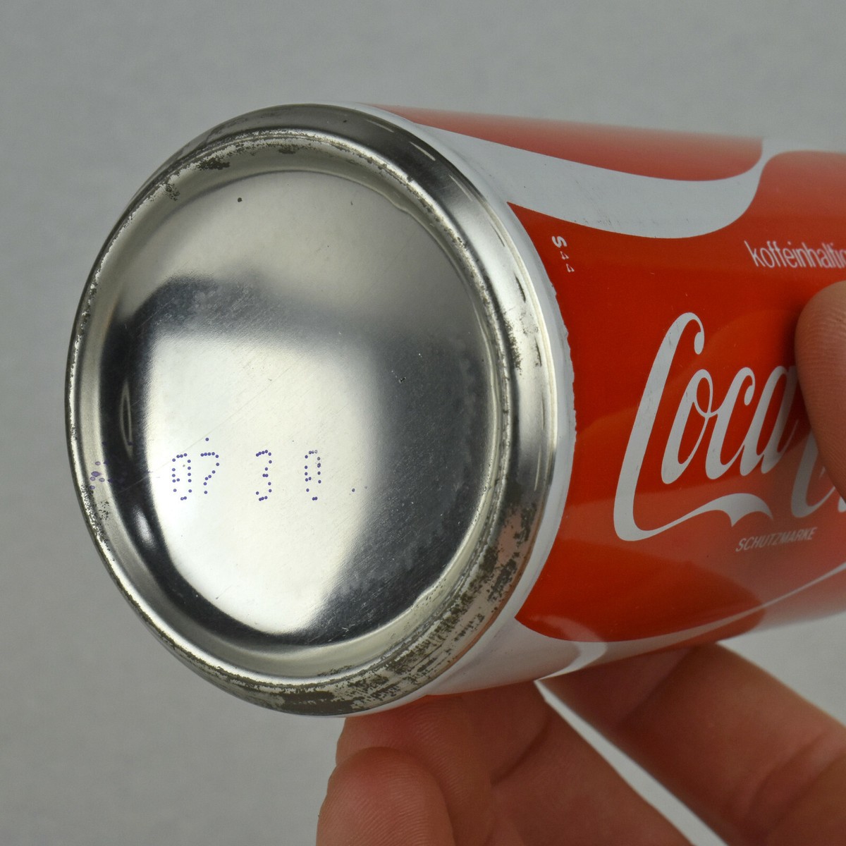 VTG 1980 German Coca Cola Coke Can .33 Liter Koffeinhaltige