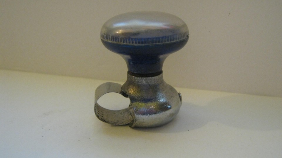 Vintage Rainbow Plastics Steering Wheel Spinner Suicide Knob + White