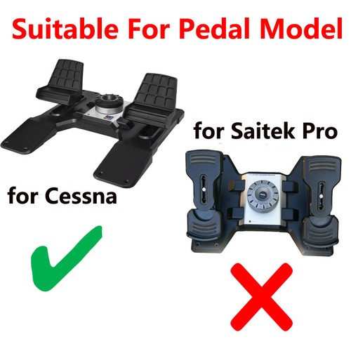 2Pcs for Cessna Style Flight Rudder Pedal Mount Steel Alloy Spare Parts - Picture 5 of 5