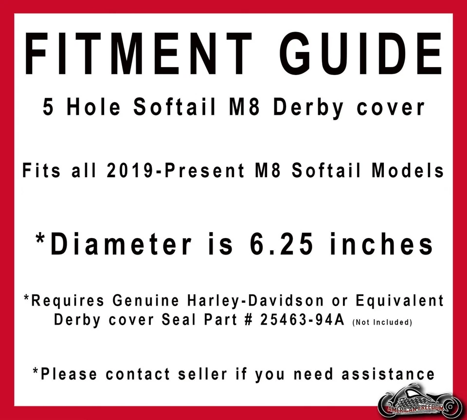 Cubierta de embrague Harley Davidson Derby 2019-presente Softail solo M8 Whiskey Girl Gal Foto 2 de 2