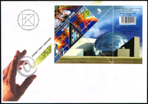 Finland FDC 2000, Science, Hologram Sheet, Mint
