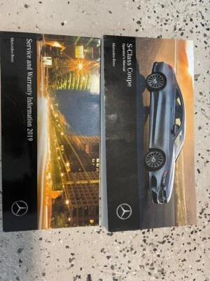Manual Del Propietario Del Coupé Mercedes Benz S Class 2019 Conjunto OEM - Imagen 1 de 4