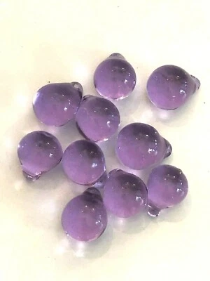 LOT OF 5 New Lavender 20mm ( 13/16" ) Grape Tear drops Prisms suncatcher part
