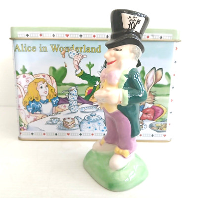 John Beswick / Paul Cardew Alice im Wunderland Figur Der verrückte Hutmacher - sehr guter Zustand
