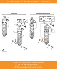 YAMAHA Bush, Rear Shock Absorber, 4KG-22216-00 OEM XJR1300 XJR1200 XJR400