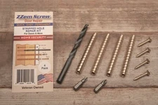 4-pk #9x3" ZZem Screw Anchor-Easy DIY Stripped Screw Hole Door Hinge Repair Kit