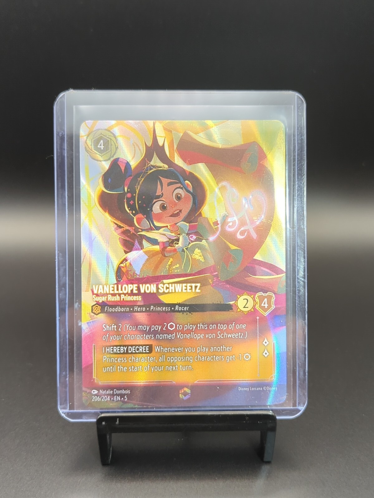 Lorcana Vanellope von Schweetz Sugar Rush SHIMMERING SKIES ENCHANTED 206/204 NM