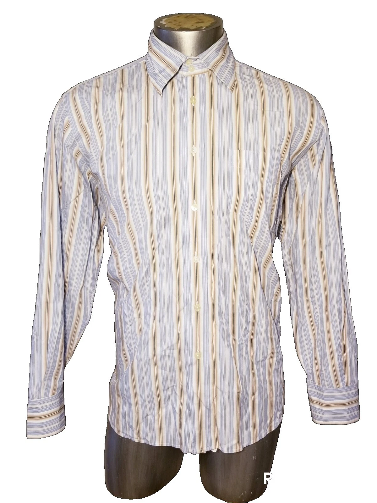 Camisas para hombre Dolce&Gabbana geométricas informales con botones de mezcla de algodón