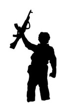 Wolverines Red Dawn Decal 7 2.5"x4.75" Choose Color