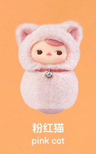 POPMART PUCKY Roly Poly Kitty Series Vinile Peluche Scatola Cieca Figura Confermata CALDO - Foto 11 di 26