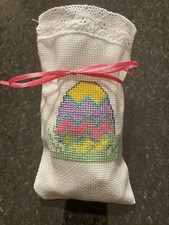Bolsa de regalo o golosinas "Easter Egg" punto de cruz