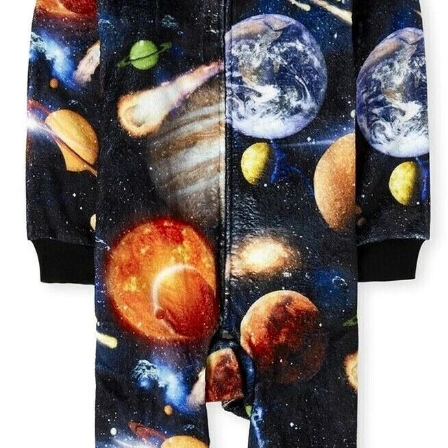 Niño Una Pieza Pijama Traje Unión Planeta Espacial Estrella Manta Dormir Galaxia 4 5 XS Foto 3 de 3