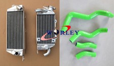 aluminum radiator +GR HOSE FOR Kawasaki KLX 250 KLX250 1993-1996 1994 1995 93 94