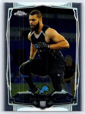 2014 Topps Chrome Football Rookie RC Kyle Van Noy Detroit Lions #205