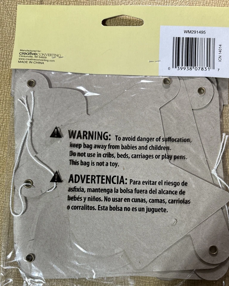 3 Packages Happy 1st Birthday Jointed Jungle Themed Banner. 5 1/2 Foot Long. C-2 - Image 4 of 4