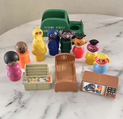 Vintage Fisher-Price Little People Lot Sesame Street