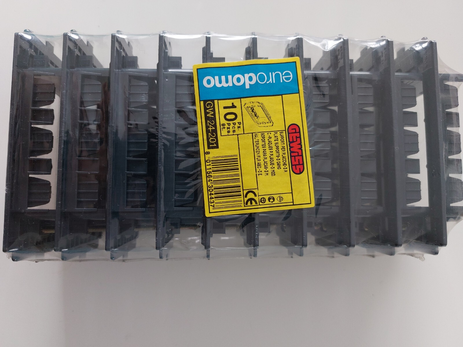 Gewiss GW24201 Supporto 3 Posti | Per Placca Top System/Virna/Classic | Sistema Modulare - Foto 5