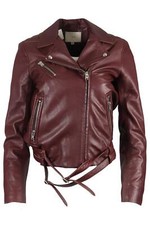 Iro Leather Biker Jacket Fr 38 Uk 10