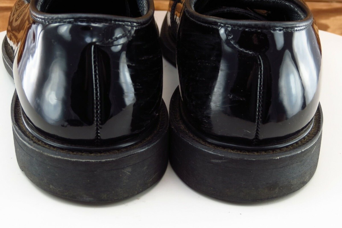Bates Shoes Sz 11.5 M Almond Toe Black Derby Oxfords  display picture 2