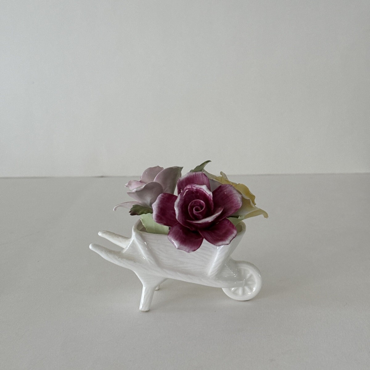 Vintage Towle Bone China Wheelbarrow with Roses | eBay