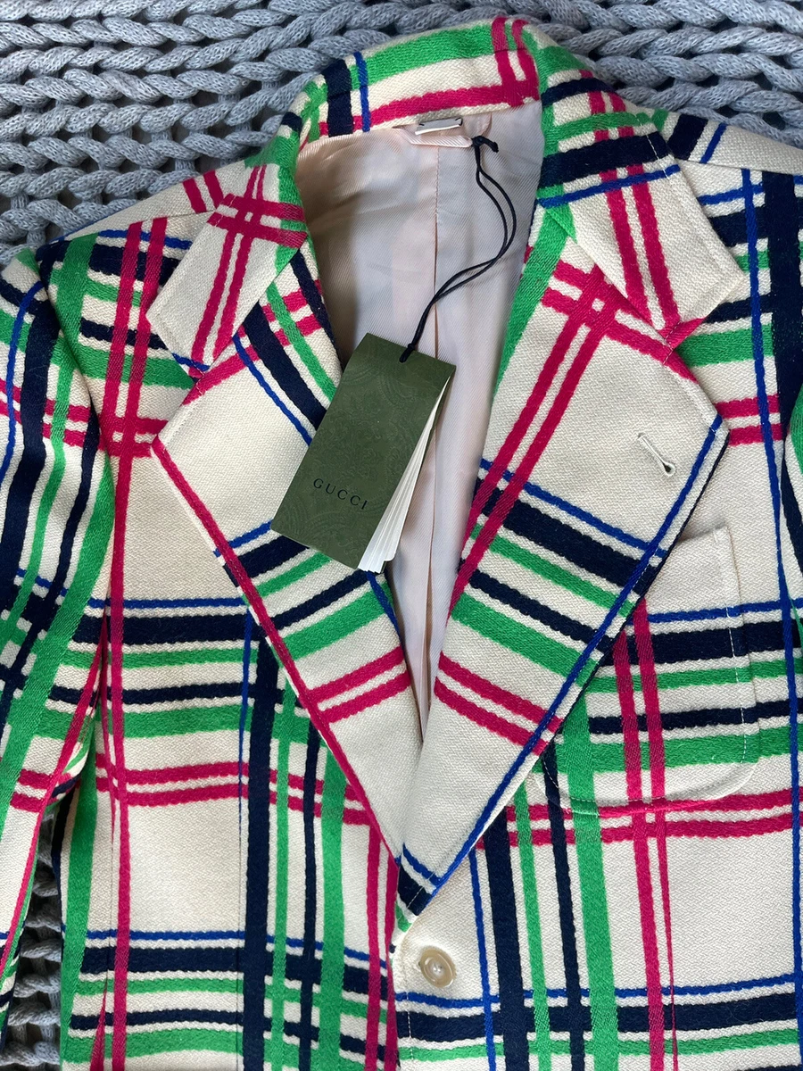 Gucci plaid deals jacket