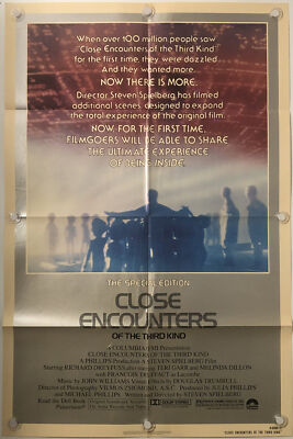 CLOSE ENCOUNTERS OF THE THIRD KIND Original One Sheet Movie Poster - R1980 