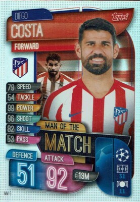 Topps Match Attax Extra Champions League 19/20 MM 6 Man of the Match Costa