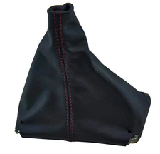 Fits 82-92 Chevrolet Camaro Firebird Vinyl Manual Shift Boot Cover Red Stitch