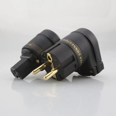 MARKENLOS Preffair EU Rechter Winkel Stecker IEC C13 Buchse HiFi Netzstecker audiophile