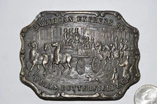 American Express Co. Wells Butterfield Co Men’s Metal Belt Buckle