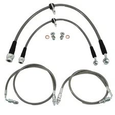 Complete Stainless Front Brake Line Replacement Kit For 96-00 Honda Civic EK