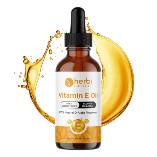 Vitamin E Oil for Skin 86,000 IU per Bottle, Natural D-Alpha Tocopherol Vitamin