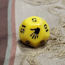 NEW 28mm Jumbo Yellow D12 Die D&D RPG Dice Game 12 Sided Koplow (5, 10, 15, 🤚)