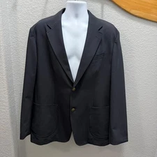 JW Anderson UNIQLO Mens XL Navy Blazer Jacket JW Anchor Button NWOT Lightweight