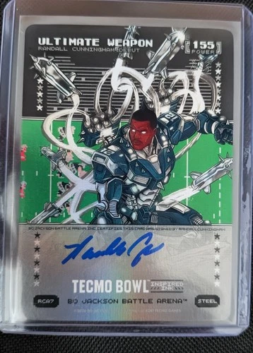 Ultimate Weapon Randall Cunningham Bo Jackson Battle Arena Tecmo Bowl Steel Auto