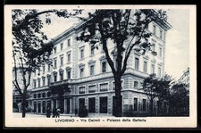 Cartolina Livorno, Via Cairoli, Palazzo della Galleria 