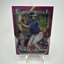 2023 Bowman Lyonell James #BCP-118 1st Chrome Prospects Fuschia Refractor #/199
