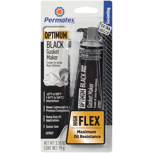 Permatex 27037, One Black Silicone Optimum Black Rtv 3 Oz Silicone Performance - Afbeelding 3 van 10