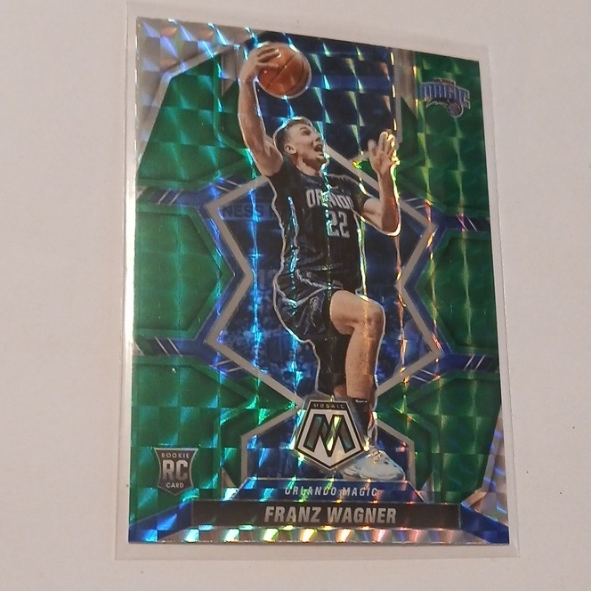 Panini 2021-22 Mosaic Franz Wagner Green Prizm Rookie #220 Orlando Magic NBA