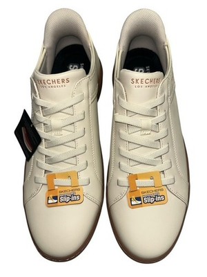 Skechers Slip-ins Mens 12 Shoes Court Break Double Vent Off-White Sneaker 183177