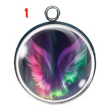 Northern Lights Angels Charms   Ethereal Aurora Wings Charms