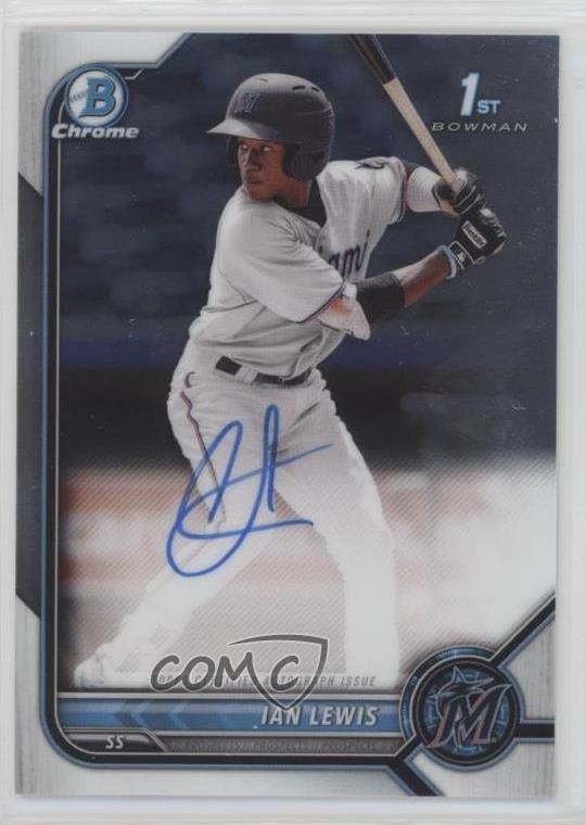 2022 Bowman Chrome Prospect Auto Ian Lewis #CPA-IL