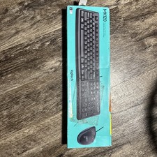 Logitech MK120 Wired USB Keyboard and Mouse, Black 920-002565 