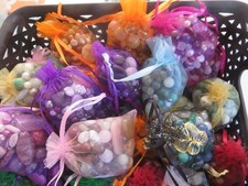 Lucky Dip Bag of Assorted Selected Gemstone Beads - 100g+  For Jewellery Making
