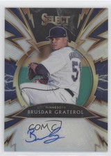 2020 Panini Select Sparks Signatures Holo Prizm 77/99 Brusdar Graterol Auto h3a