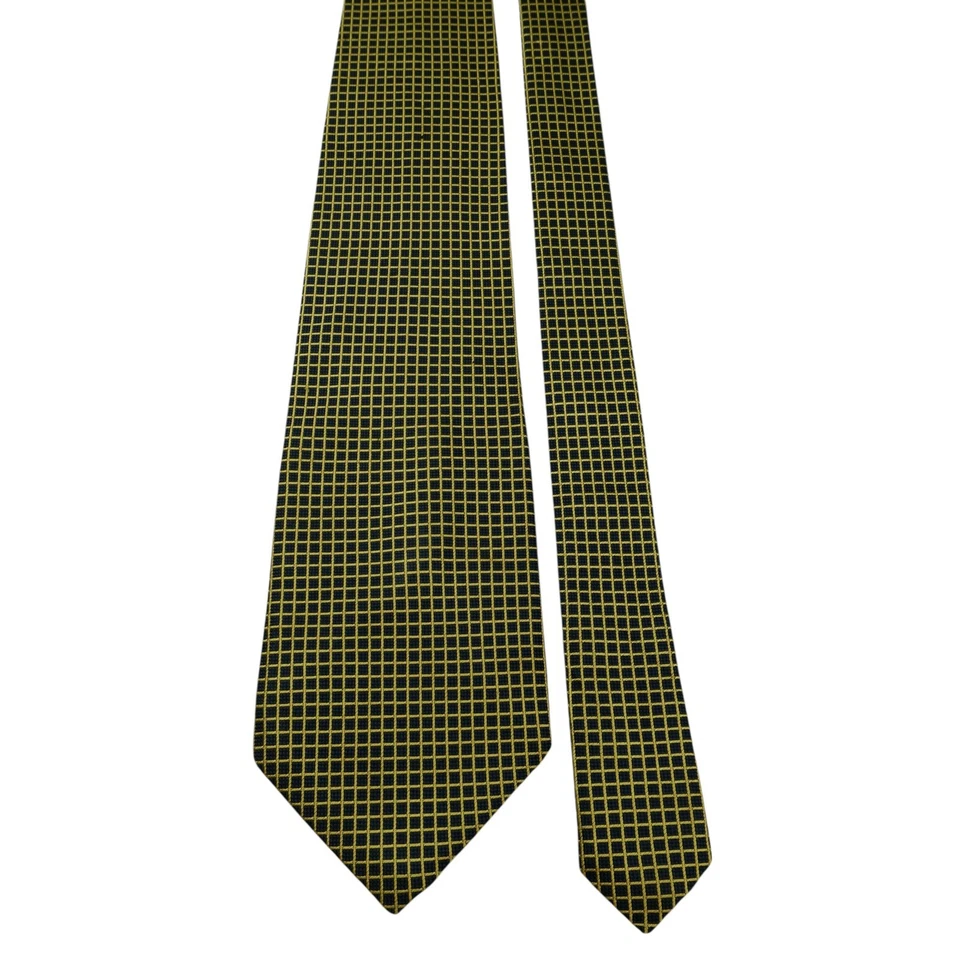Kenzo Tie Silk Black Gold Geometric Japan (US Import Tax Included) - Image 3 of 4