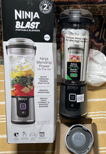 Image of Ninja Blast Portable Blender USB On The Go Smoothie Juice Maker Light Black